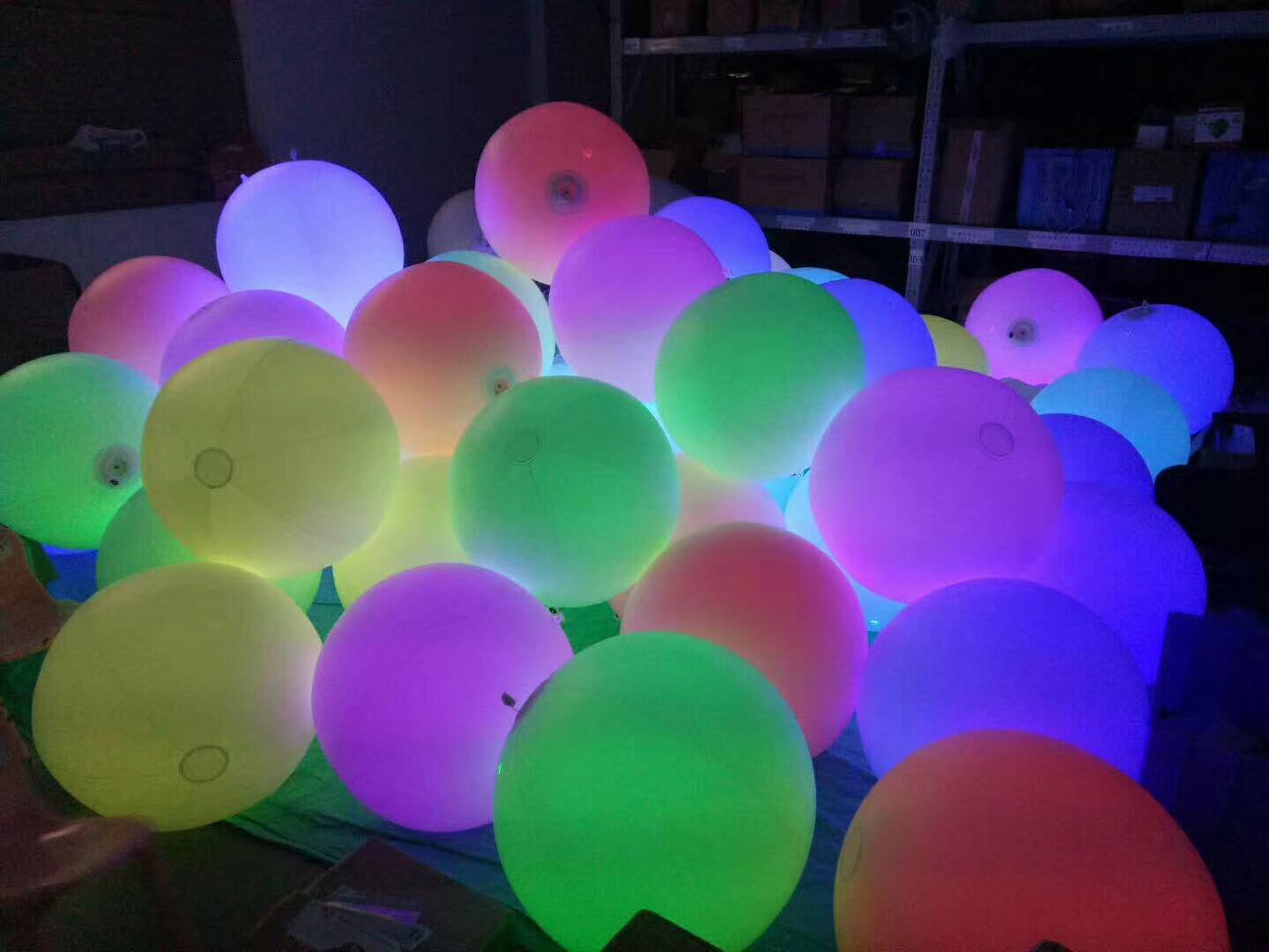 Led Balloon Light - Bola Inflável LED Colorida Sensível ao