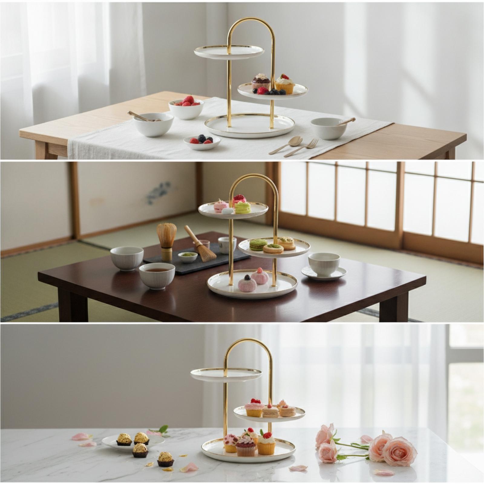Suporte de Camadas com Alça pa - Cupcake Stand Tier avaliação e preço