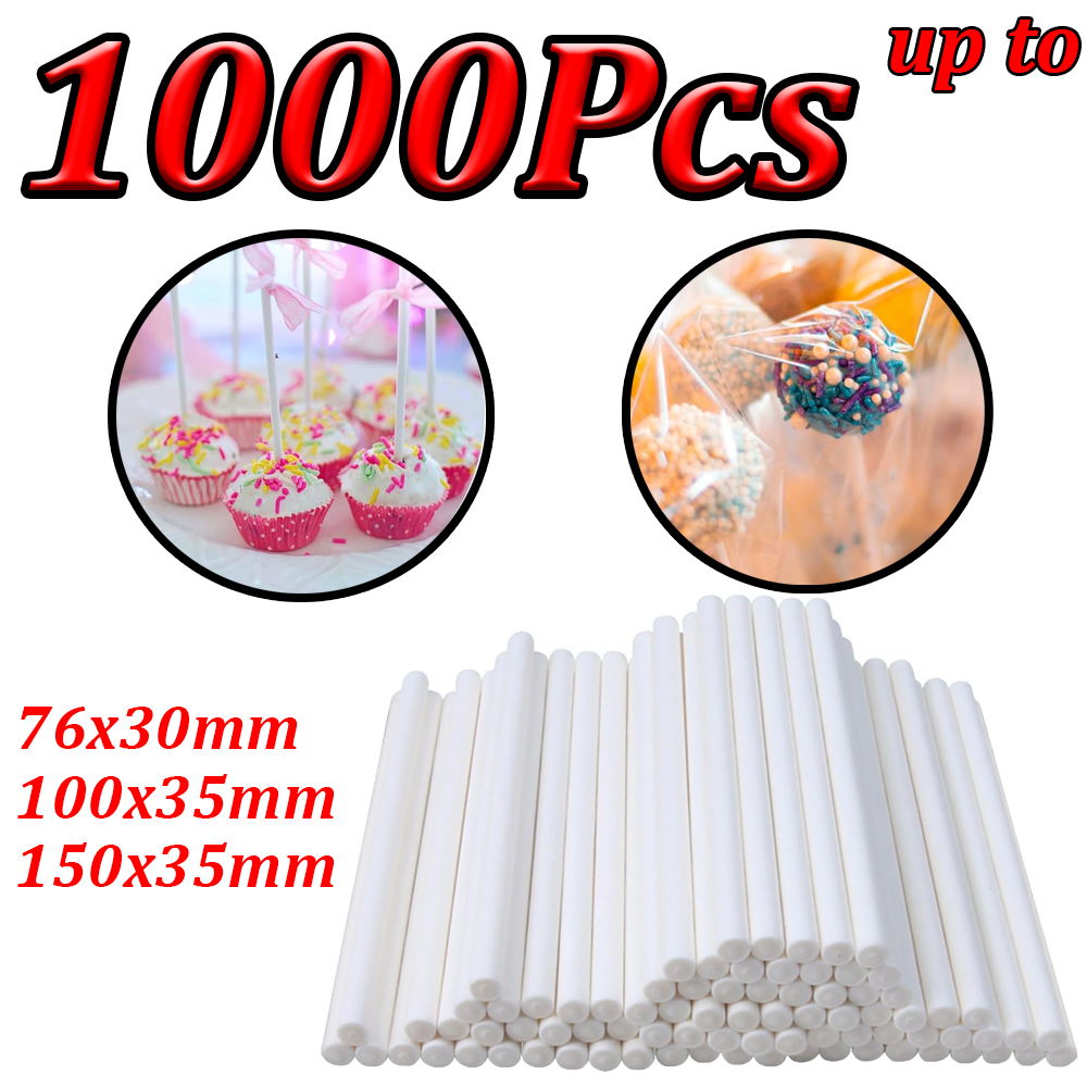 100-1000 Peças de Palitos de P - Cotton Candy Cone avaliação e preço
