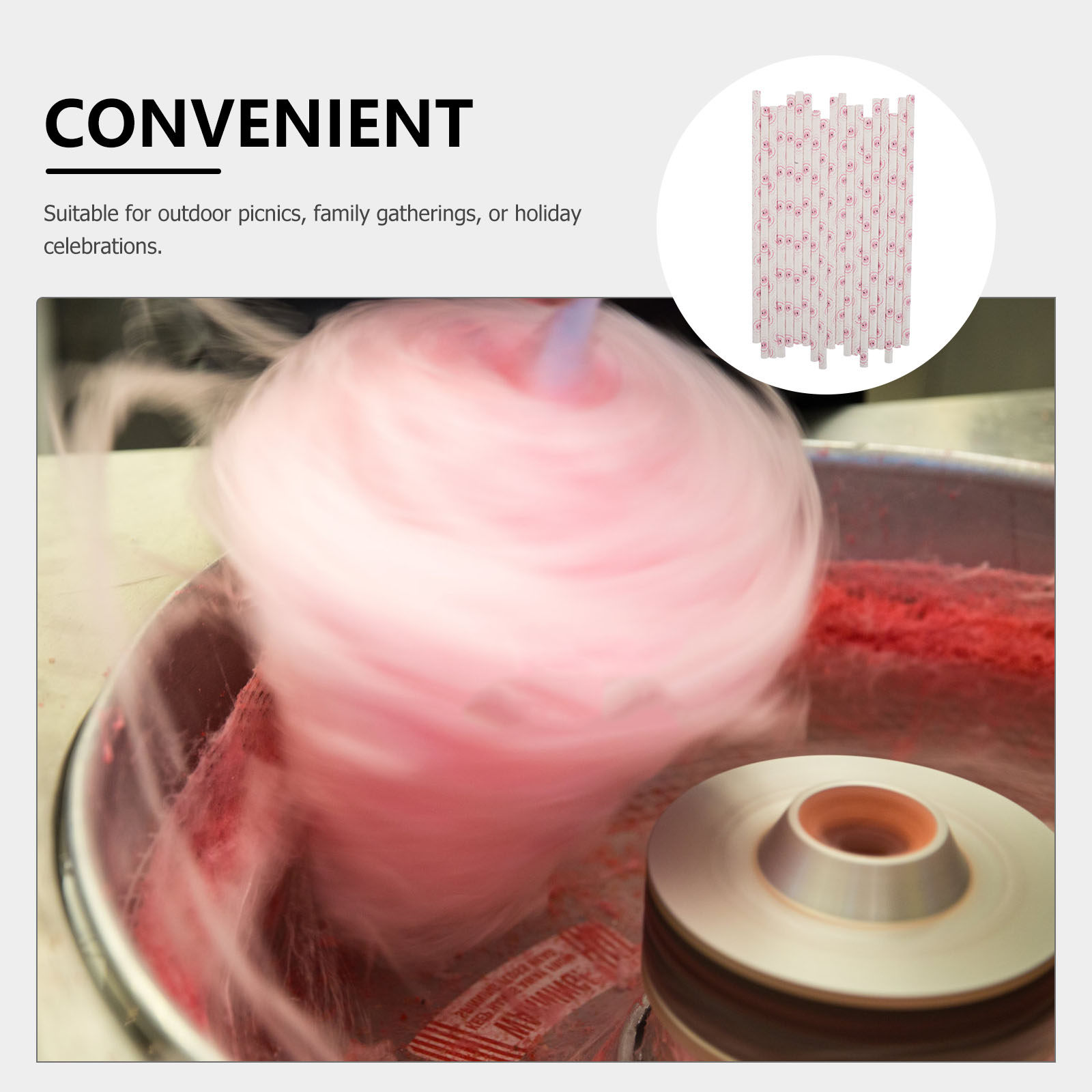 50 Unidades de Bastões de Pape - Cotton Candy Cone avaliação e preço