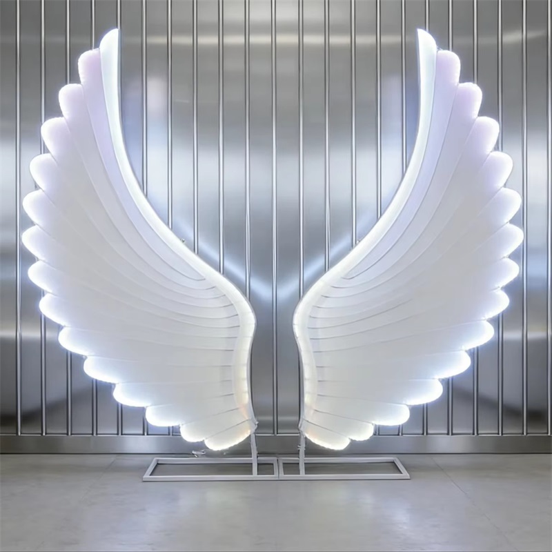 Asas de Anjo Iluminadas com LE - Neon Sign Party avaliação e preço