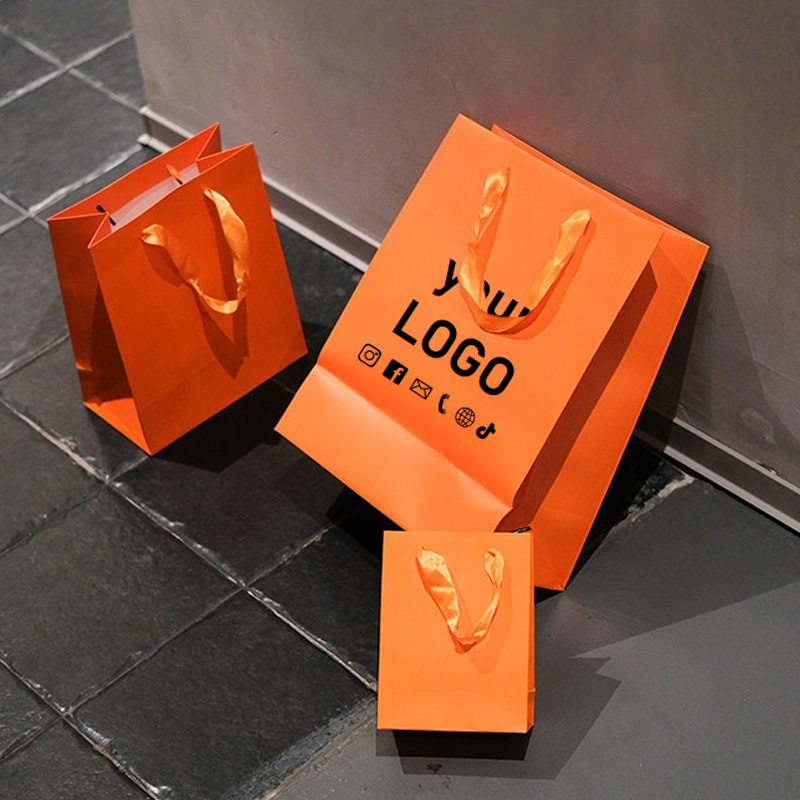 10 Sacolas Laranja para Roupas - Event Party Shop avaliação e preço