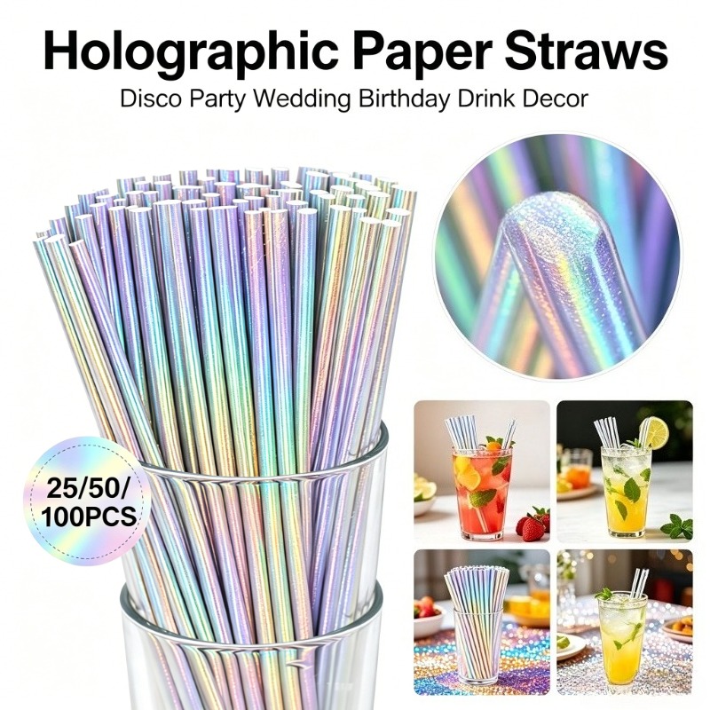 Canudos de Papel Prateados a L - Paper Straw Color avaliação e preço