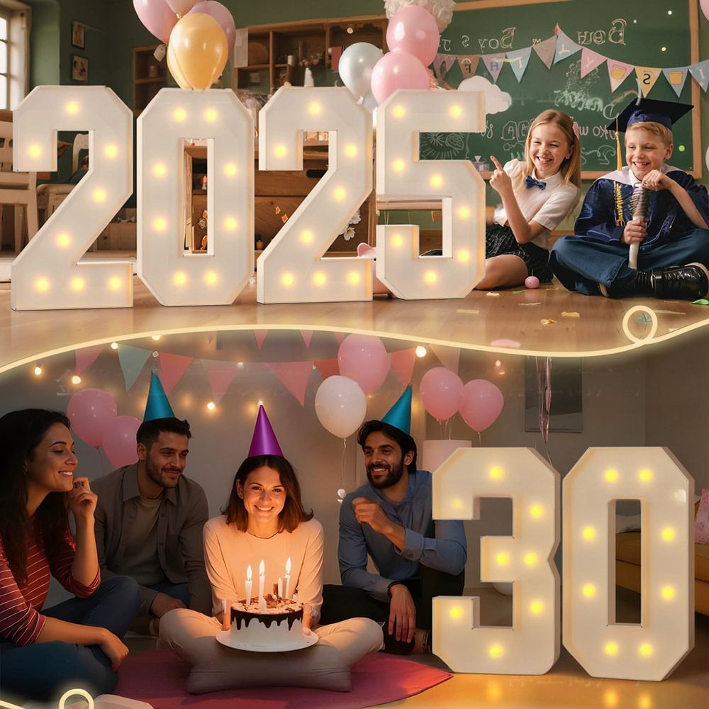 Balão de Números LED 0-9, 70cm - Led Balloon Light avaliação e preço